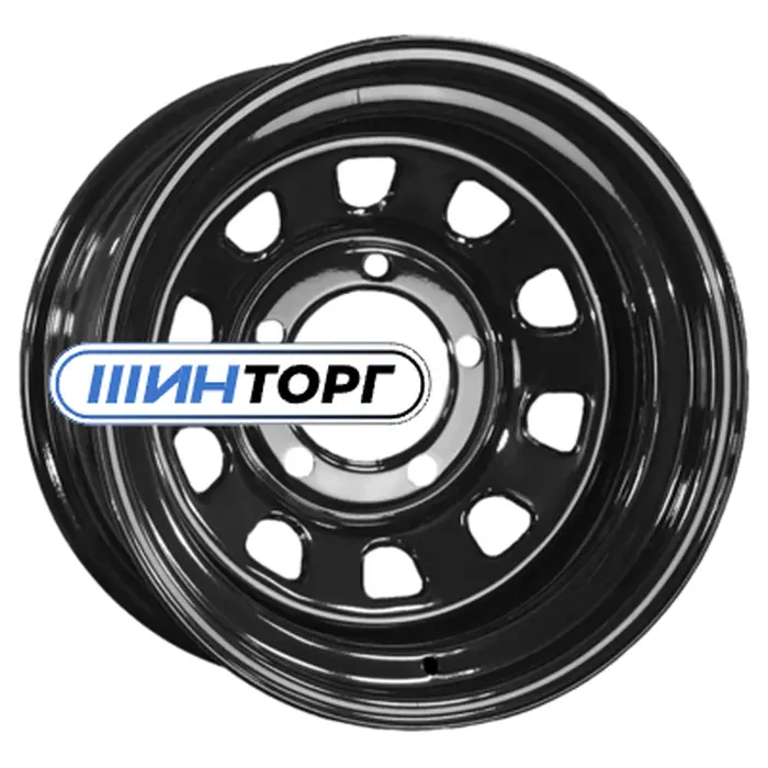 ZEPP 4x4 УАЗ Semicircle 8x16 5x139.7 ET-25 D110 Gloss Black Штампованный